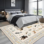 Washable 6x9 Dog Area Rugs, Soft Bedroom Rug - Image 4