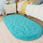 LOCHAS Bedroom Rug 2.6' x 5.3', Soft Oval Throw Rugs Carpet by LOCHAS
