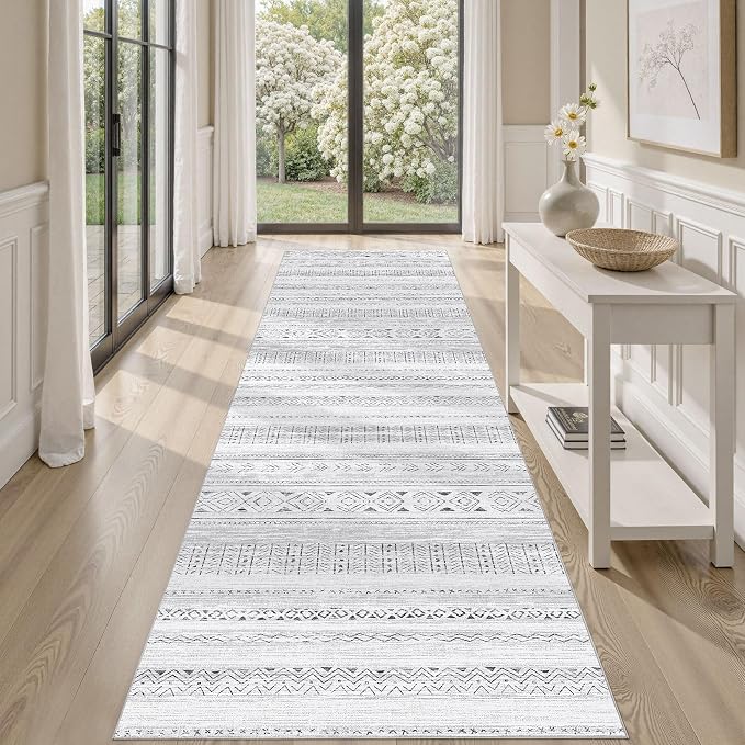 cotiled Hallway 2.6x10 Runner Rugs: Washable Boho Rugs by COTILED