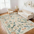 6x9 Area Rugs Washable Rug: Large Boho Living Room Rug Soft Non-Slip Low Pile by Yidanamy