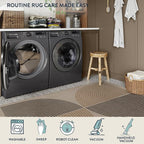 Lahome Enfys Modern Rainbow Easy Jute Rug, 2x6 Kitchen Runner Washable Rug - Image 5