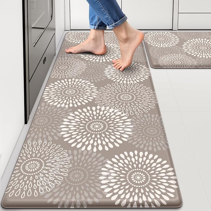 LuxStep Kitchen Mats for Floor, Cushioned Rug Anti-Fatigue Mats for Kitchen by LuxStep