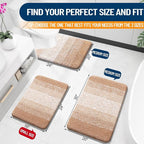 OLANLY Small Bathroom Rugs Mat 24x16, Extra Soft Absorbent Microfiber Bath Rugs - Image 2
