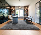 ONASAR Grey Area Rugs 9x12 Living Room, Soft Plush Thick Shaggy Big Floor Carpet - Image 9