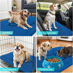 OLANLY Dog Door Mat for Muddy Paws 36x24, Paw Print Design, Absorbs Moisture - Image 7
