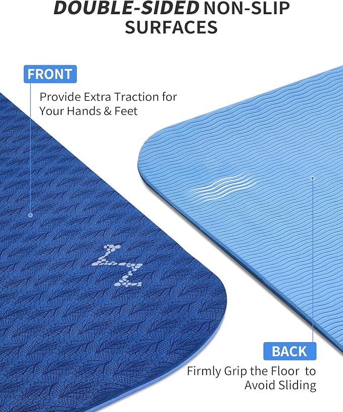CAMBIVO Yoga Mat 72" x 48" Large Workout Mat - Image 4