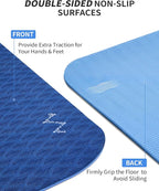 CAMBIVO Yoga Mat 72" x 48" Large Workout Mat - Image 4