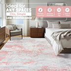 10x14 Area Rugs for Living Room Rug Washable: Abstract Large Rug Indoor Modern - Image 2