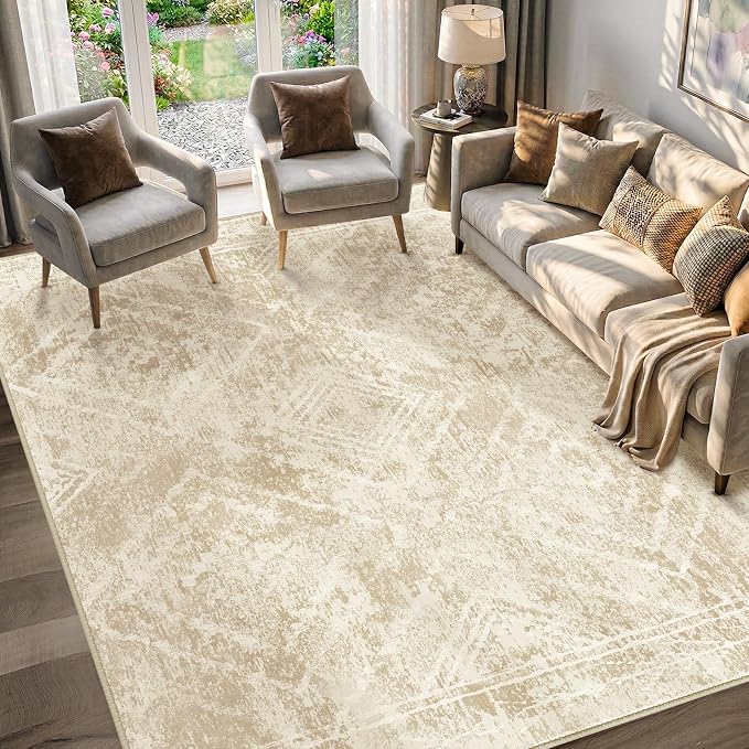BESTSWEETIE Area Rug 8x10 Rug Machine Washable Non-Slip Low Pile Print Pattern - Image 6