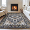 Lessymo 9 x 12 Area Rugs for Living Room, Machine Washable Area Rugs Boho Faux by Lessymo