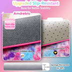 Amdrebio Hot Pink Rainbow Area Rug - Image 6