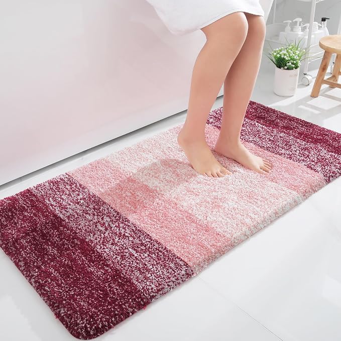OLANLY Large Bathroom Rugs Mat 45x27, Extra Soft Absorbent Microfiber Bath Rugs by OLANLY
