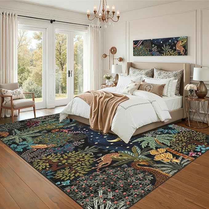 GarveeHome Jungle Animal Washable Area Rug - Image 3