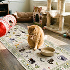 2x5 Washable Rug Runner, Non Slip Low Pile Hallway Cat Runner Rug, Stain by Puino