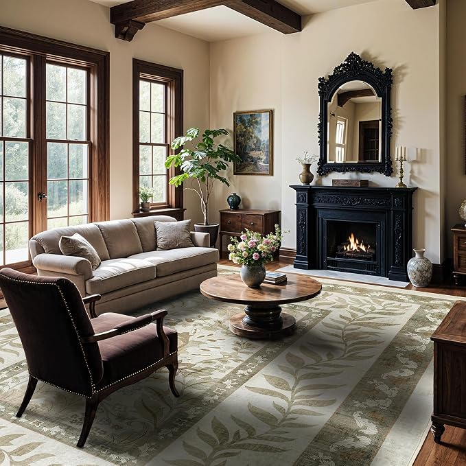 LIANLAM Washable Rug 9x12 Area Rugs - Image 4