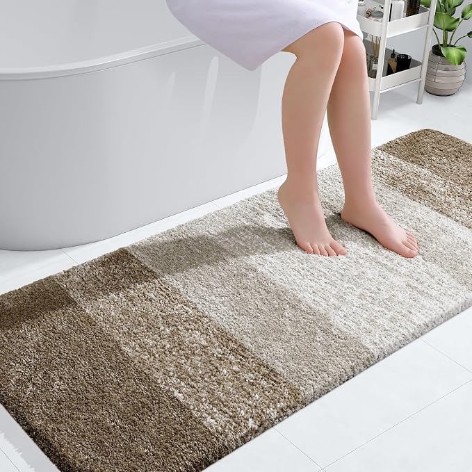 OLANLY Bathroom Runner Rugs Mat 59x24, Extra Soft Absorbent Microfiber Bath Rugs by OLANLY