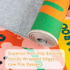 Kids Rug 4x6 Animal Alphabet Play Mat Educational Learning Area Rug Soft - Image 3