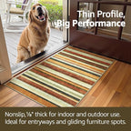 jinchan 5x7 Area Rug Modern Striped Rug Washable Rug Soft Large Indoor Floor - Image 5