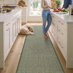 DEX Hallway Runner Rug 2'4''x12, Non Slip Rubber Backing Inside Entryway Carpet - Image 8