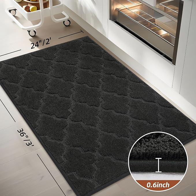 COSY HOMEER Kitchen Rugs 24"x36" Non-Slip Washable Kitchen Mats - Image 2