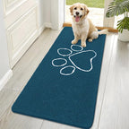 OLANLY Dog Door Mat for Muddy Paws 70x32, Paw Print Design, Absorbs Moisture by OLANLY