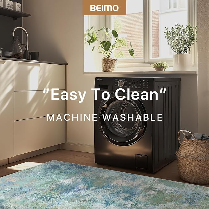 BEIMO Area Rugs 3x5 for Living Room Bedroom, Modern Abstract Machine Washable - Image 6