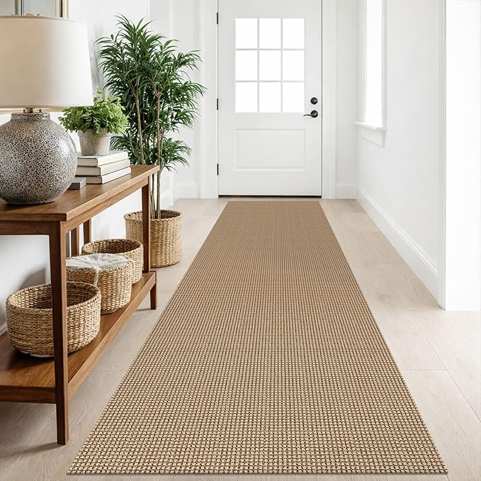 IOHOUZE Washable Runner Rug 2.6x10 Non Slip Rubber Backed Long Hallway Runner by iOhouze