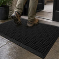 Mibao Front Door Mat Outdoor Entrance, Waterproof Dirt Trapper Doormat by Mibao
