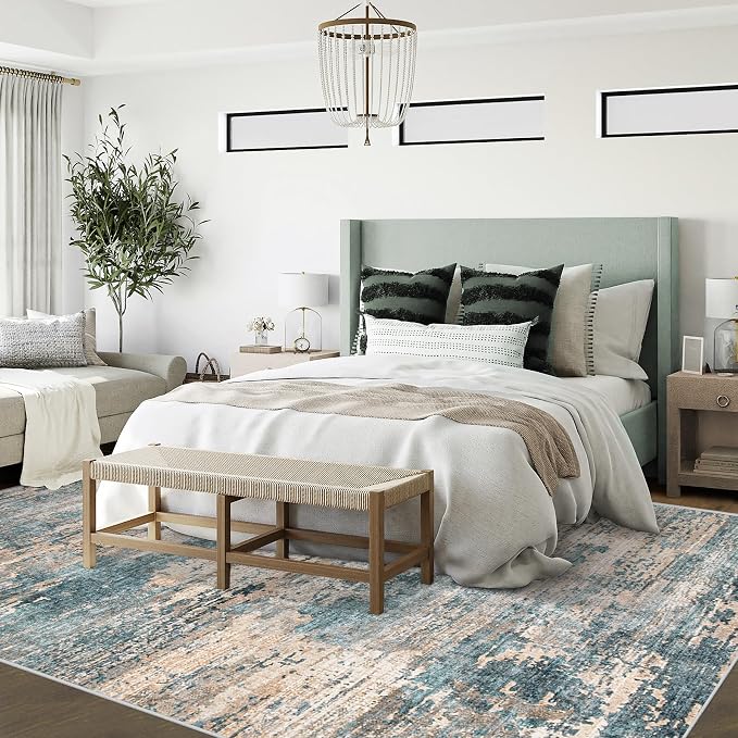 XLUEZ 6x9 Area Rugs for Living Room, Washable Modern Abstract Large Area Rug - Image 4