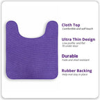 Bosap Toilet Rugs U Shaped Bathroom Rug, Machine Washable Non Slip Quick Dry - Image 2