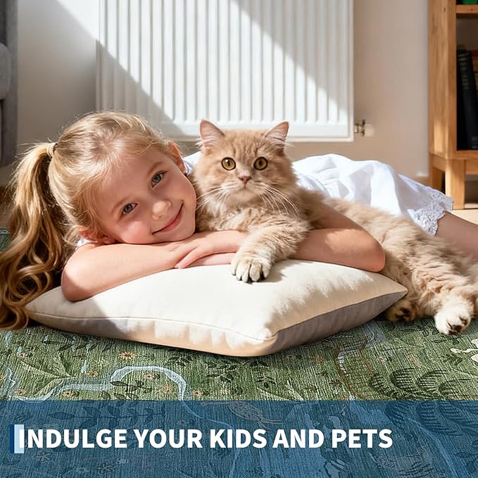 2x6 Hallway Runner Rug Non Slip Forest Nursery Runners Washable Stain Resistant - Image 5