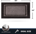 PURRUGS Dirt Trapping Door Mat 34" x 60", Non-Slip Machine Washable Entryway Rug - Image 2