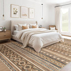 cotiled 7x9 Area Rugs Living Room Rug: Washable Boho Rugs - Image 2