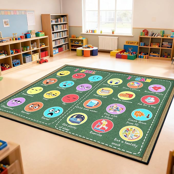Classroom Rug Elementary 5x7 ft, Calming Corner Rug - Image 7