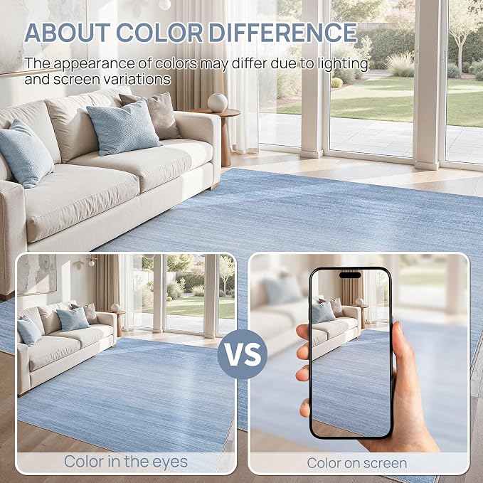 UERMEI 6x9 Washable Area Rug - Image 6