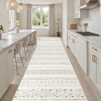 cotiled Hallway 3x12 Runner Rugs: Washable Boho Rugs - Image 8