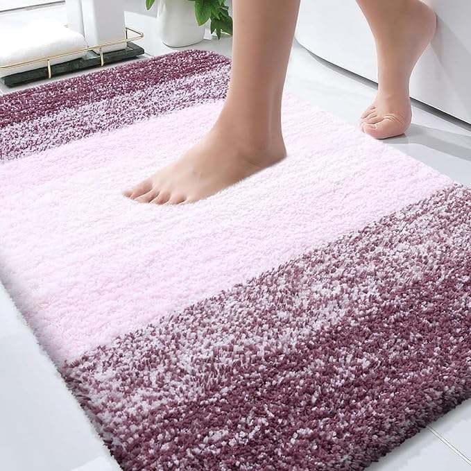OLANLY Bathroom Rugs Mat 30x20, Extra Soft Absorbent Microfiber Bath Rugs by OLANLY