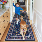 HEBE Washable Hallway Runner Rug 2'x 6' Non Slip Kitchen Rugs Runner, Low Pile - Image 8
