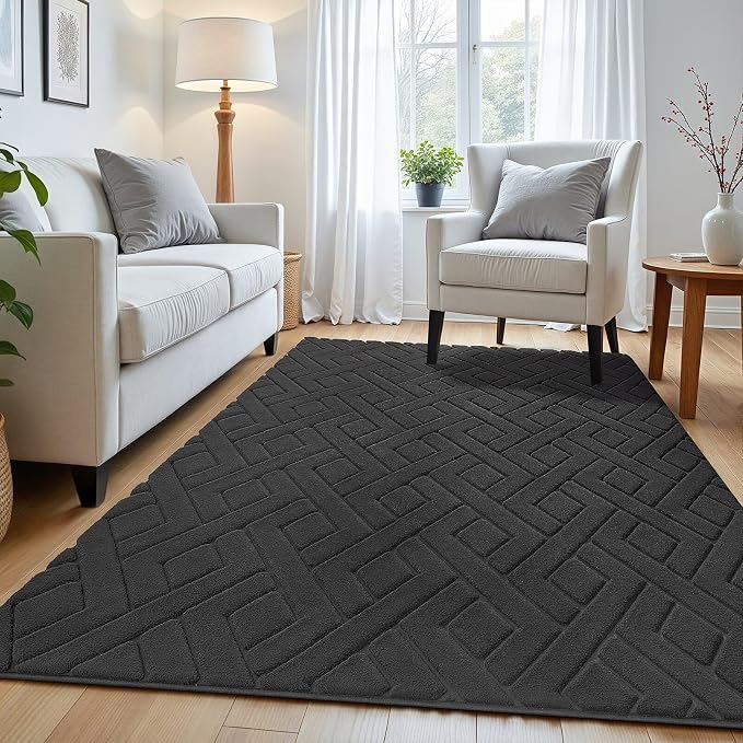 Macgace Ultra Soft Dark Grey Area Rug - Image 3