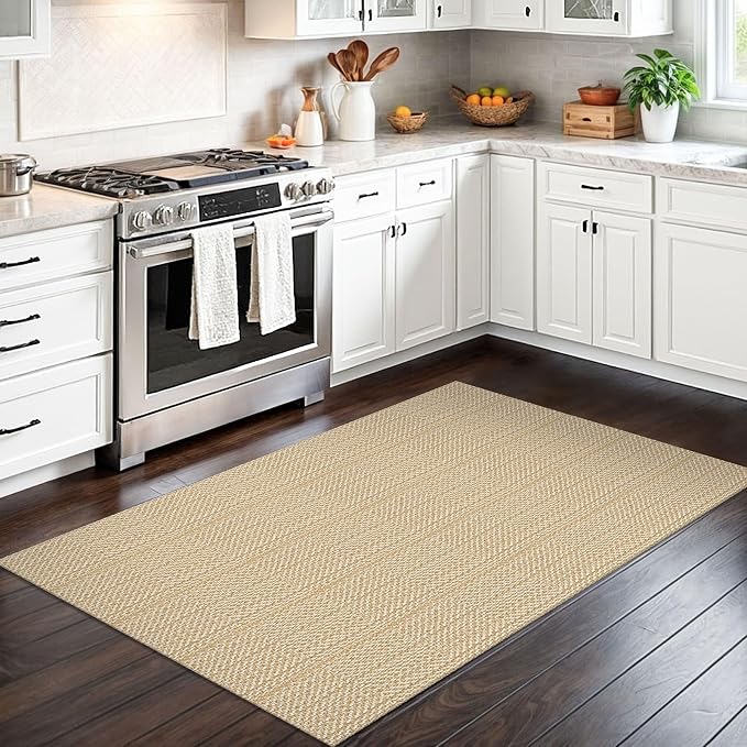 IOHOUZE Washable Area Rug 3x5 Non Slip Rubber Backed Woven Rugs - Image 7