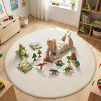 Sour Lemon 4ft Round Rugs for Bedroom, Circle Area Rugs for Living Room - Image 5