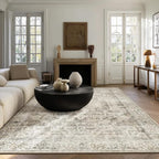 Washable Area Rugs for Living Room: 5x7 Bedroom Area Rugs Boho Vintage Rugs - Image 2