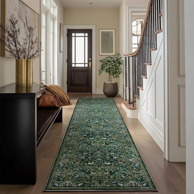 Washable Runners for Hallways Kitchen Rugs: 2'x10' Runner Rug Stain Resistant by palohom