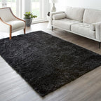 Ophanie 6x9 Black Rugs for Living Room, Large Fluffy Shag Fuzzy Plush Soft Area - Image 5
