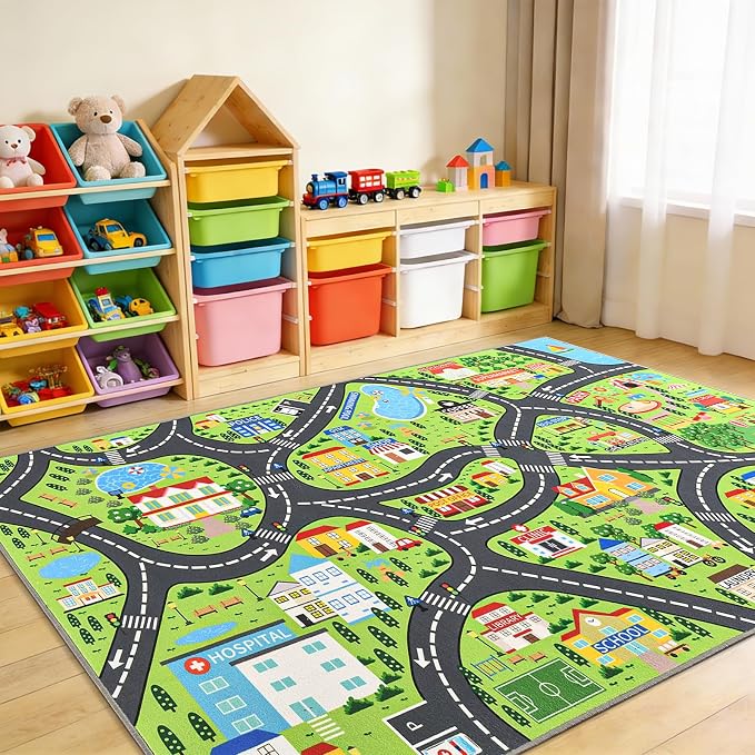 Community Kids Car Play Rug by BBENRON