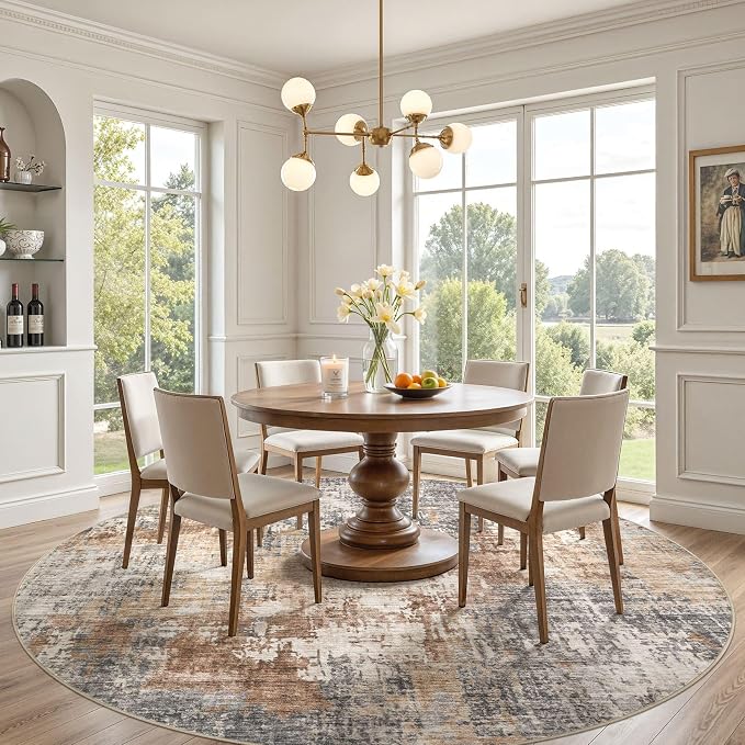 DMOYEST 10ft Round Area Rug Living Room Rugs - Image 2