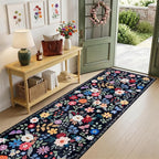 Runner Rug for Entryway: 3x10 Kitchen Rugs Non Slip Washable Ultra-Thin Soft - Image 2