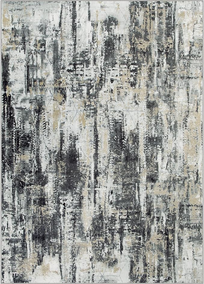 4x6 Area Rugs Washable Rug: Modern Abstract Living Room Rug Soft Anti-Skid Thin - Image 7