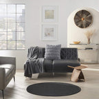 Nourison Home Nourison Essentials Black 4' x Round Area Rug - Image 3