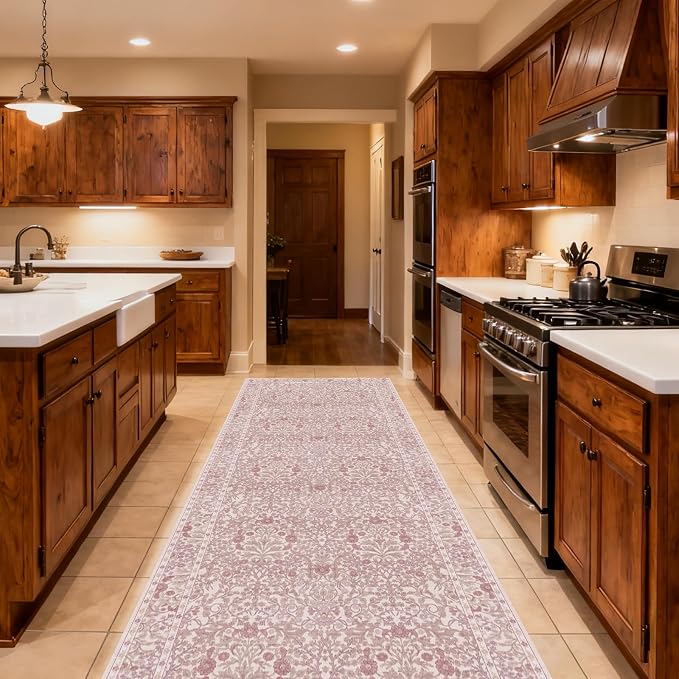 Washable 2'6" x 10' Runners for Hallways, Non Slip Long Floor Runner for Kitchen by Unknown